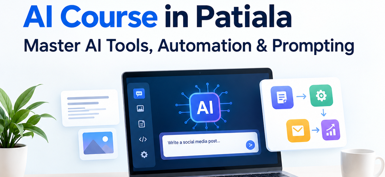 AI Course in Patiala for learning AI tools automation and prompting