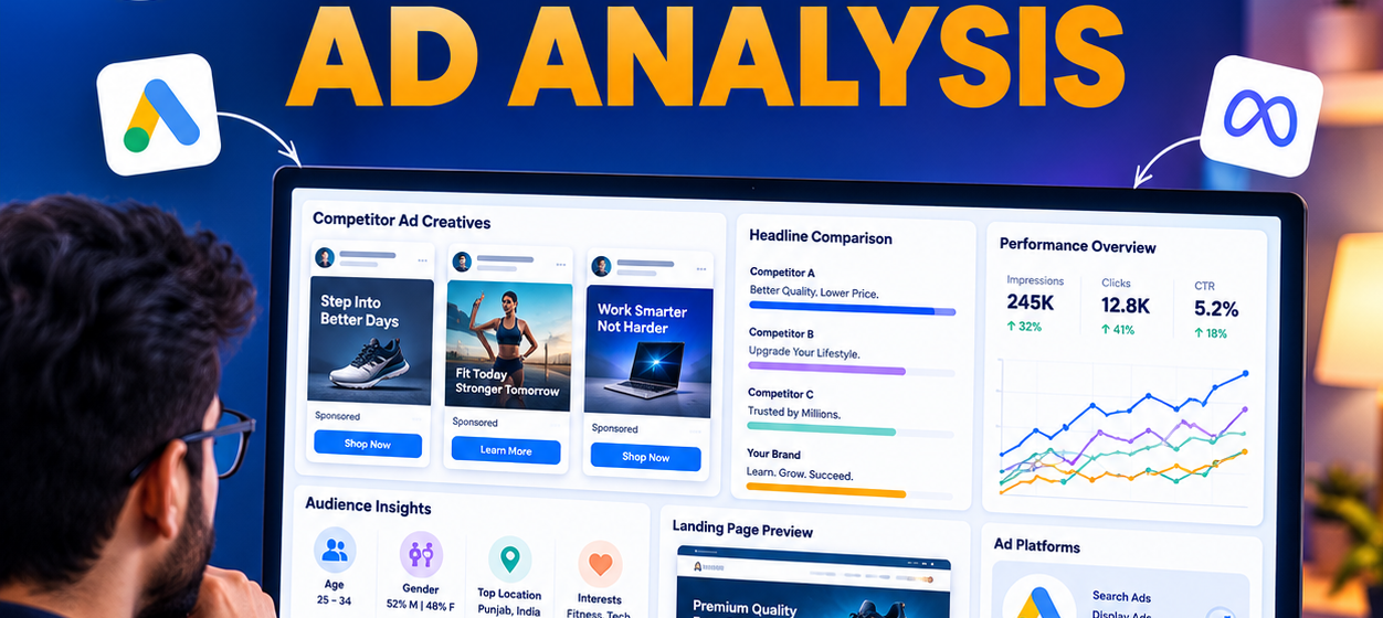 Analysing competitor ads for Google Ads and Meta Ads campaigns